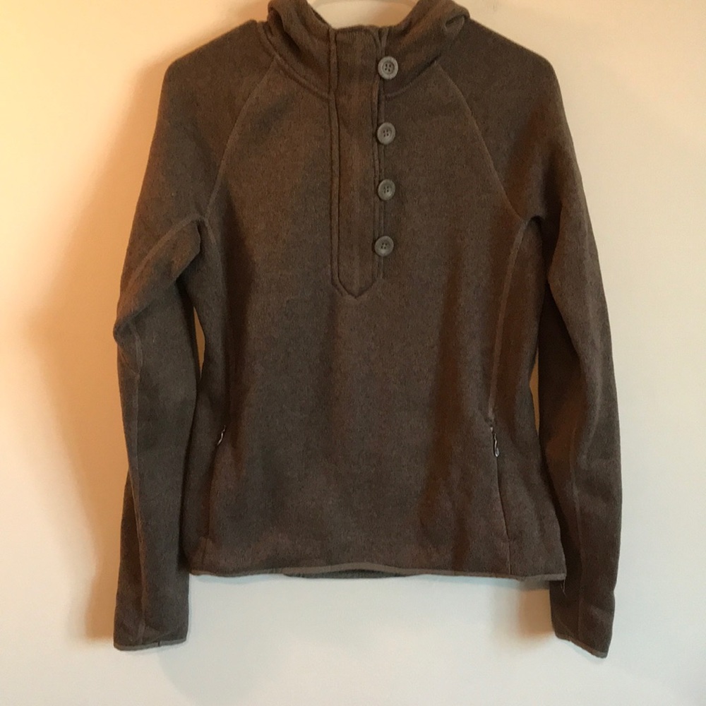 North Face Women's Button 1/2 Zip Sweater Hooded